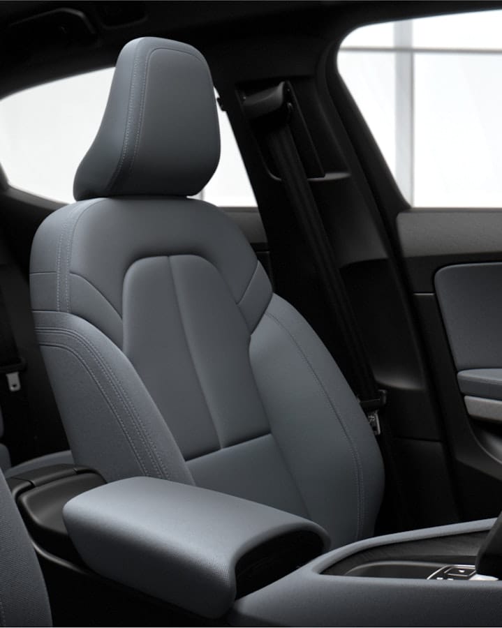 Two tone textile sets inside the Polestar 2.