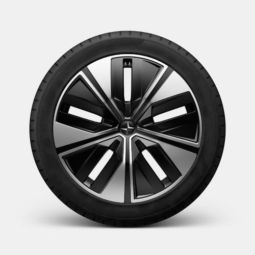 20" 5-V Spoke black diamond cut wheel