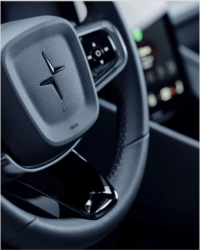 Polestar 2 steering wheel