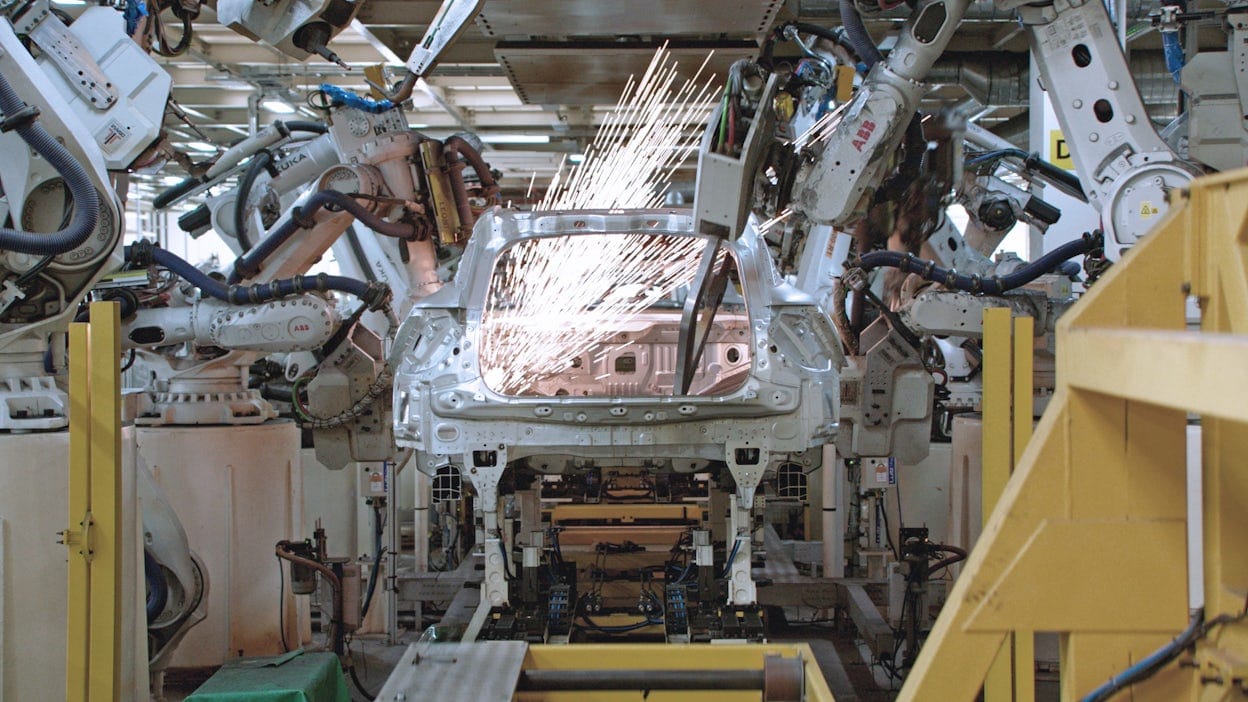 Polestar 4 on production line in Hangzhou Bay factory