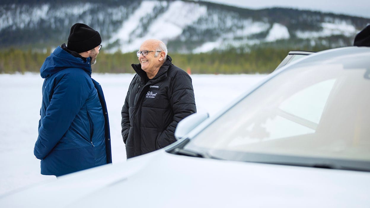 Stig and Joakim in conversation.