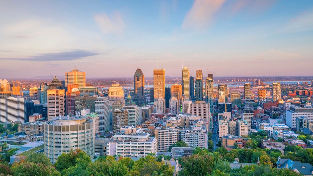 Montreal skyscrapers.