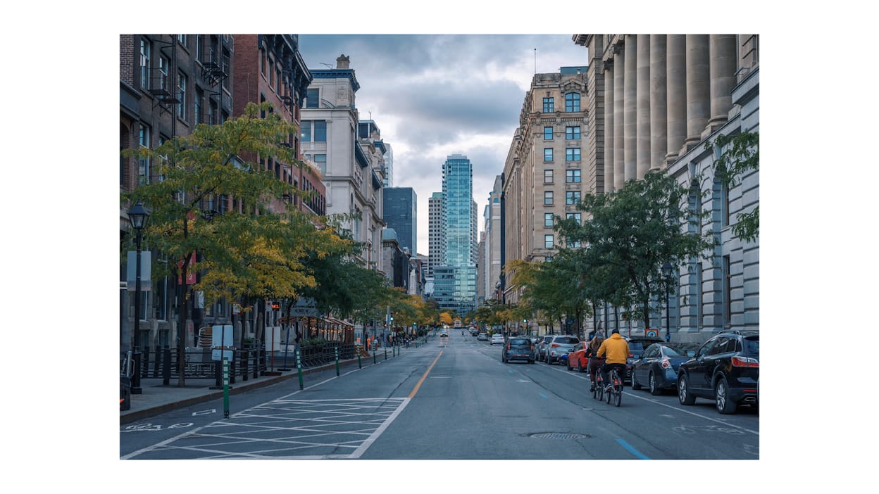 Down town Montreal.