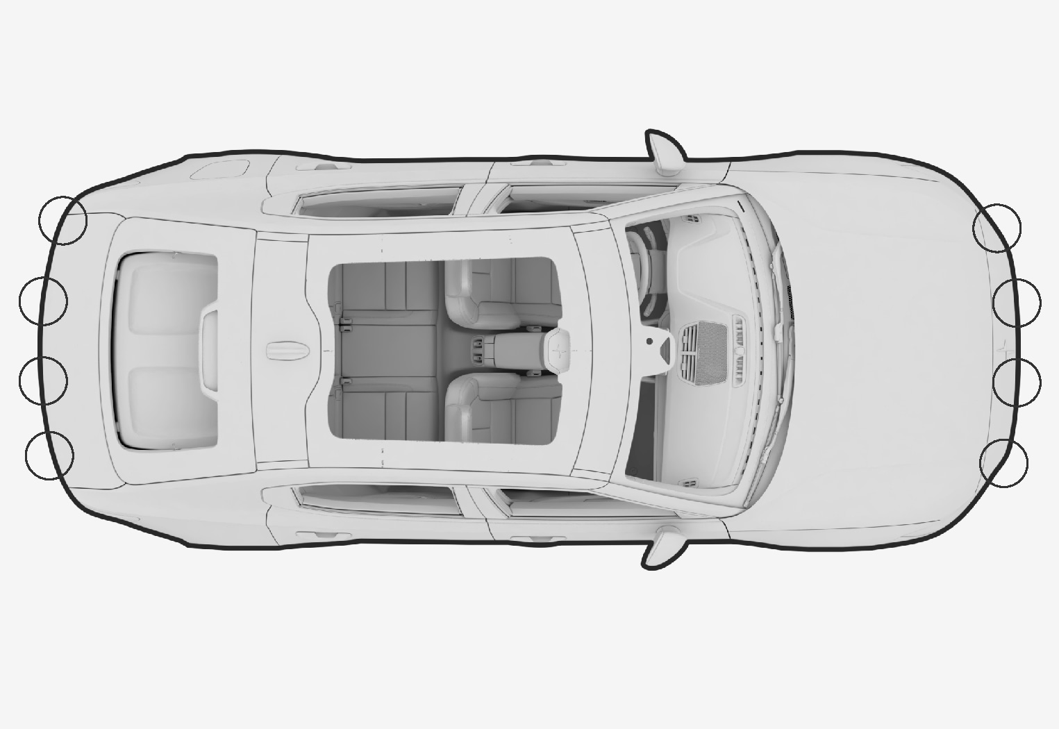 PS2-2007-Park Assist System sensor placement